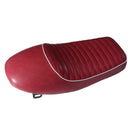 Motorcycle Vintage Cafe Racer Hump Saddle Seat for Honda Suzuki Yamaha Kawasaki - Red
