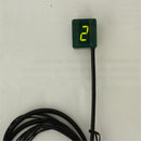 Green LED Digital Gear Indicator Motorcycle Display Shift Lever Sensor NEW