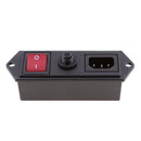 15A 250V Switch Module Protector Socket With Thermal Circuit Breaker Button