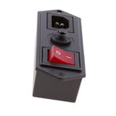 15A 250V Switch Module Protector Socket With Thermal Circuit Breaker Button