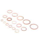 150Pcs Flat Ring Copper Washer Oil Sealing Gasket Assortment Hardware Set Box