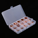 150Pcs Flat Ring Copper Washer Oil Sealing Gasket Assortment Hardware Set Box