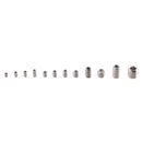240Pcs Head Socket Hex Set Grub Screw Cup Point Stainless Steel Case