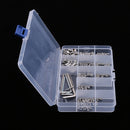 240Pcs Head Socket Hex Set Grub Screw Cup Point Stainless Steel Case