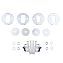 6.5 inch Removable Motorcycle Wheel Chock Kit for Harley Trailers Mount