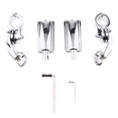 2 Pieces Adjustable Highway Pegs Short Angled Mount Foot Rest for Harley