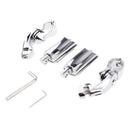 2 Pieces Adjustable Highway Pegs Short Angled Mount Foot Rest for Harley