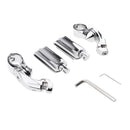2 Pieces Adjustable Highway Pegs Short Angled Mount Foot Rest for Harley