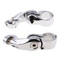 2 Pieces Adjustable Highway Pegs Short Angled Mount Foot Rest for Harley