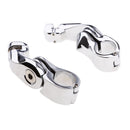 2 Pieces Adjustable Highway Pegs Short Angled Mount Foot Rest for Harley
