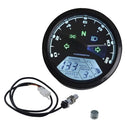 Motorcycle Blue LCD Digital 0-12000 RPM Speedometer Odometer Tachometers Gauges