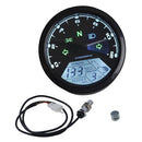 Motorcycle Blue LCD Digital 0-12000 RPM Speedometer Odometer Tachometers Gauges