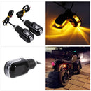 1 Pair Universal Rear Motorcycle LED Turn Signal Light Amber