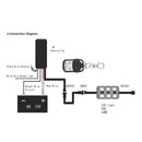 18 Color RGB Motorcycle ATV Flexible 12 Strip LED Lights Neo Remote Kit