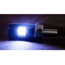 Pair White LED Universal Motorcycle Car License Plate Screw Bolt Light Lamp
