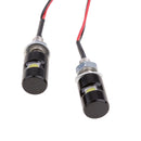 Pair White LED Universal Motorcycle Car License Plate Screw Bolt Light Lamp