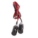 Pair White LED Universal Motorcycle Car License Plate Screw Bolt Light Lamp