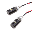 Pair White LED Universal Motorcycle Car License Plate Screw Bolt Light Lamp