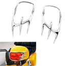 Pair of Chrome Turn Signal Lights Trims For Honda Goldwing GL1800 2006-2011
