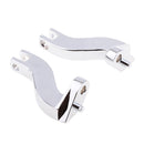 Chrome Passenger Foot Peg Mounts Brackets For Harley Touring 1993-2015