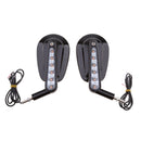 Motorcycle Rear View Mirrors LED Turn Signals For Harley VRSCF V-Rod 2009 2010 2011 2012 2013 2014 2015 2016