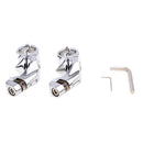 1" 32mm Chrome Highway Short Angled Foot Peg Mount Kit For Harley Touring