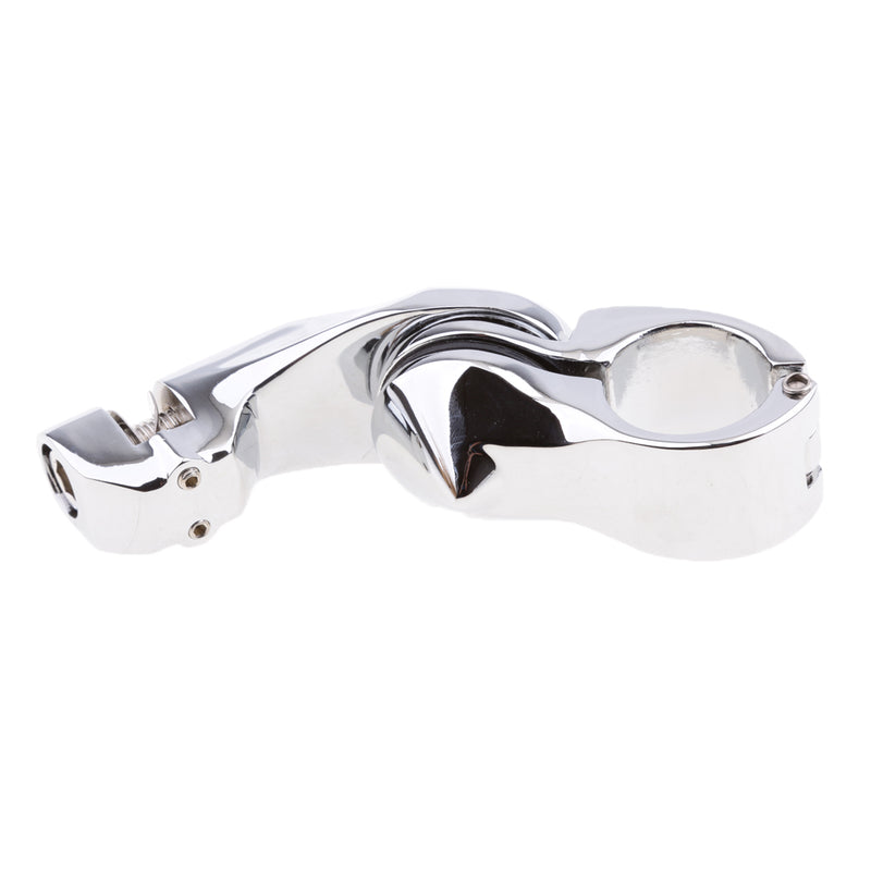 1" 32mm Chrome Highway Short Angled Foot Peg Mount Kit For Harley Touring