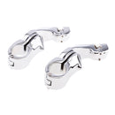 1" 32mm Chrome Highway Short Angled Foot Peg Mount Kit For Harley Touring
