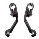 1 1/4" Long Angled Highway Engine Guard Bar Foot Peg Mount Kit For Harley