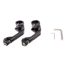 1 1/4" Long Angled Highway Engine Guard Bar Foot Peg Mount Kit For Harley