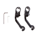1 1/4" Long Angled Highway Engine Guard Bar Foot Peg Mount Kit For Harley