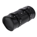 Motorcycle Side Saddlebag PU Leather Round Barrel Saddle Tool Bag For Harley