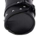 Motorcycle Side Saddlebag PU Leather Round Barrel Saddle Tool Bag For Harley