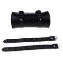 Motorcycle Side Saddlebag PU Leather Round Barrel Saddle Tool Bag For Harley