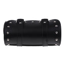 Motorcycle Side Saddlebag PU Leather Round Barrel Saddle Tool Bag For Harley