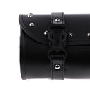 Motorcycle Side Saddlebag PU Leather Round Barrel Saddle Tool Bag For Harley