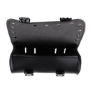Motorcycle Side Saddlebag PU Leather Round Barrel Saddle Tool Bag For Harley