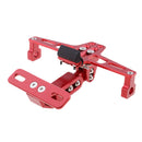 Motorcycle Adjustable Red CNC License Number Plate Bracket with LED Light