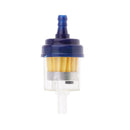 Universal Motorcycle Scooter Car Inline 6mm Clear Fuel Filter Blue X10