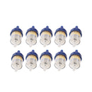 Universal Motorcycle Scooter Car Inline 6mm Clear Fuel Filter Blue X10