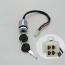 4-Wire 4-Pin Ignition Key Start Switch Assembly for Go Kart ATV Quad Dirt Bike Scooter