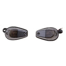 PAIR of Smoke Flush Mount Motorcycle Turn Signals Blinker Lights For Universal Sportbikes
