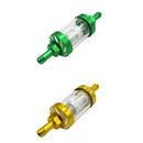Motorcycle Dirt Pit Bike Re-usable Gas Filter for 5/16'' 8mm Fuel Line Green