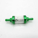 Motorcycle Dirt Pit Bike Re-usable Gas Filter for 5/16'' 8mm Fuel Line Green