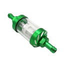 Motorcycle Dirt Pit Bike Re-usable Gas Filter for 5/16'' 8mm Fuel Line Green