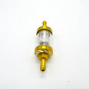 Motorcycle Dirt Pit Bike Re-usable Gas Filter for 5/16'' 8mm Fuel Line Gold