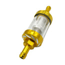 Motorcycle Dirt Pit Bike Re-usable Gas Filter for 5/16'' 8mm Fuel Line Gold