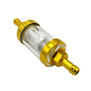 Motorcycle Dirt Pit Bike Re-usable Gas Filter for 5/16'' 8mm Fuel Line Gold