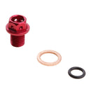 Magnetic Engine Oil Drain Plug Nut Repair Bolt Kit for Dirt Bike ATV - Red
