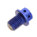 Magnetic Engine Oil Drain Plug Nut Repair Bolt with Washer Kit for Dirt Bike - Blue